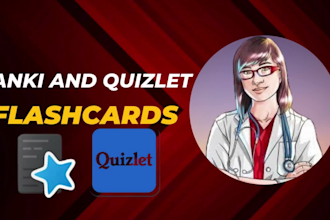 create customized anki and quizlet flashcards