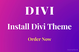 install divi theme with license on your website