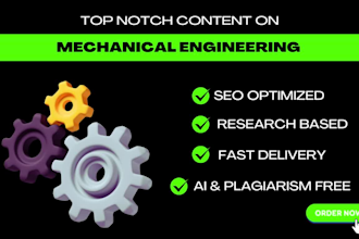 seo,original, research based mechanical engineering articles
