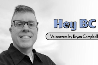 record a professional, american english male voiceover