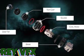 3d vape animation 3d cannabis 3d vape design  3d electronic cigarette animation
