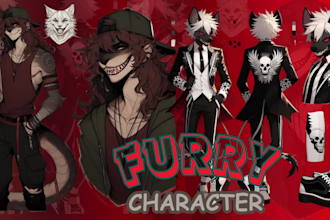 furry reference sheet, fursona, furry art oc, character design anime nsfw anthro