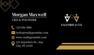 design minimal yet modern business or visiting card for you