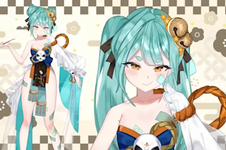design live2d vtuber model, live2d rigging, anime model, live2d character design