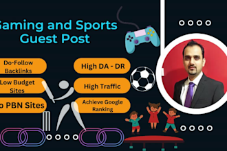 do guest post on gaming and sports