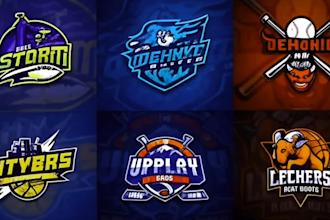 design gaming mascot sports logo