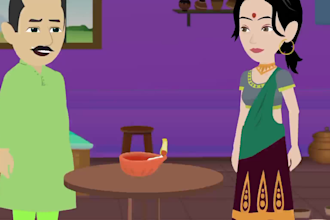 create 2d animated stories for kids youtube channel in hindi urdu english