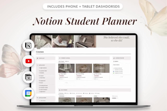create custom notion template, dashboard, planner, workspace workflow setup ai