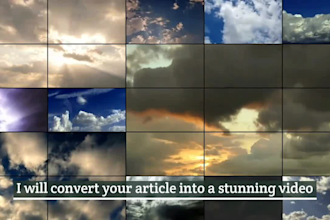 convert your text into an amazing video