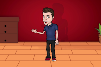 create a 2d cartoon animation