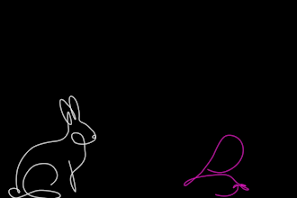 draw an animate line art in 1 day