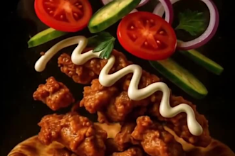 create an amazing ai food photography, food photography, product photography