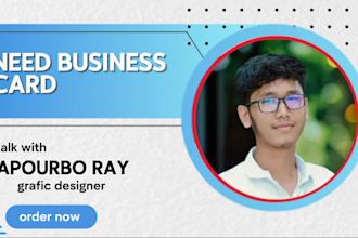 design a modern, professional business card for you