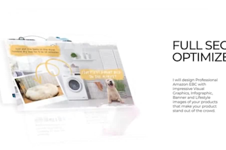 design amazon ebc content and fba store setup with product listing images