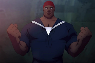 create 2d cinematic short films, japanese anime fighting scenes, cartoon music