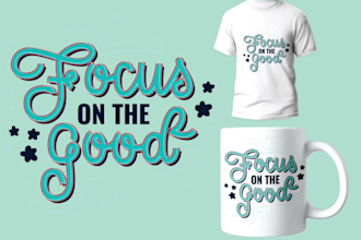 create custom coffee mug design, tumbler, paper cup, typography tshirt