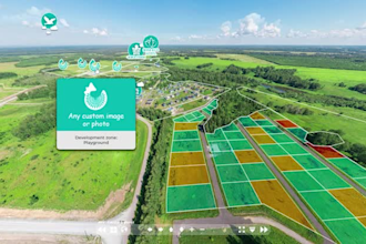 do virtual tour interactive land map with detailed description