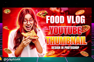 design attractive eye catchy clickbait youtube thumbnail