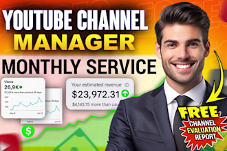 be your certified youtube video SEO expert and channel manager