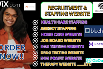 design recruitment ,home care,healthcare ,dna testing, nonprofit,therapy website