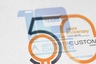 design anniversary logo of your company