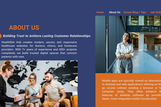 modern recruitment website, job board, staffing or agency website , job portal