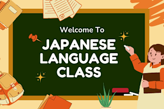 teach you japanese on zoom, online, videocall