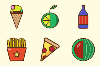 design unique custom icon set for web and app