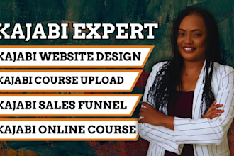 kajabi website design online course setup coaching website landing page design