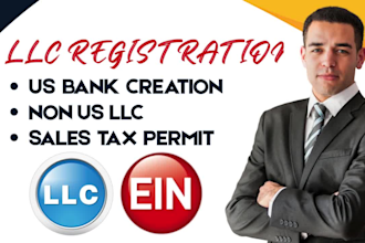 do llc registration, register US llc for non us ein, usa bank account boi report
