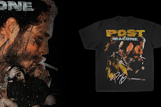 design vintage 90s bootleg rap t shirt for streetwear brand