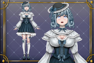 draw and rigg your vtuber model