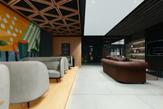 perfect 3d coffee or restaurant design for commercial spaces