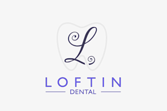 design awesome modern dentist logo with express deliver