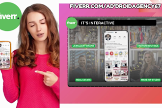 design instagram digital business card with qr code and vcard with free domain