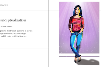 create an illustration and figure drawing