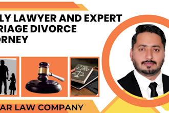 be your family lawyer, marriage divorce attorney and assist general legal advice