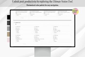 create custom notion templates for productivity, digital planning, and dashboard
