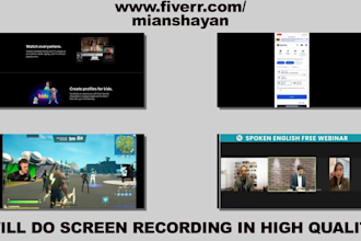do screen recording with clean audio and editing