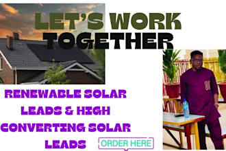 provide solar lead generate call back house owner