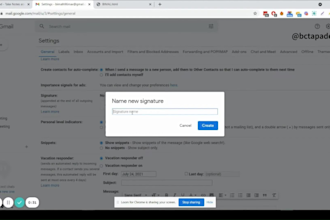 create clickable HTML email signature for business email