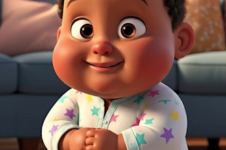 create a pixar style 3d animated vedios