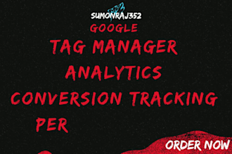setup google tag manager and analytics conversion tracking
