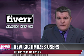 create an authentic news broadcast