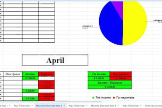 create easy to use spreadsheets for business or personal finance