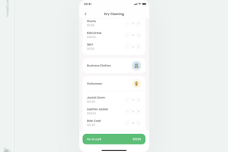 develop a laundry, dry cleaning, home service, handy man , delivery app