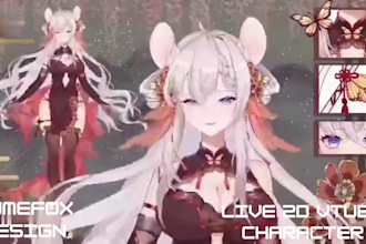 design rig 2d vtuber model live 2d vtuber anime vtuber png vtuber