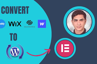 convert wix to wordpress, wix to elementor, wix migration