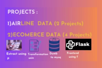 build web scrapers for data extraction and create etl pipelines using python