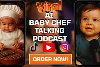 ai baby talking podcast video ai baby chef baby version ai baby musician studio
